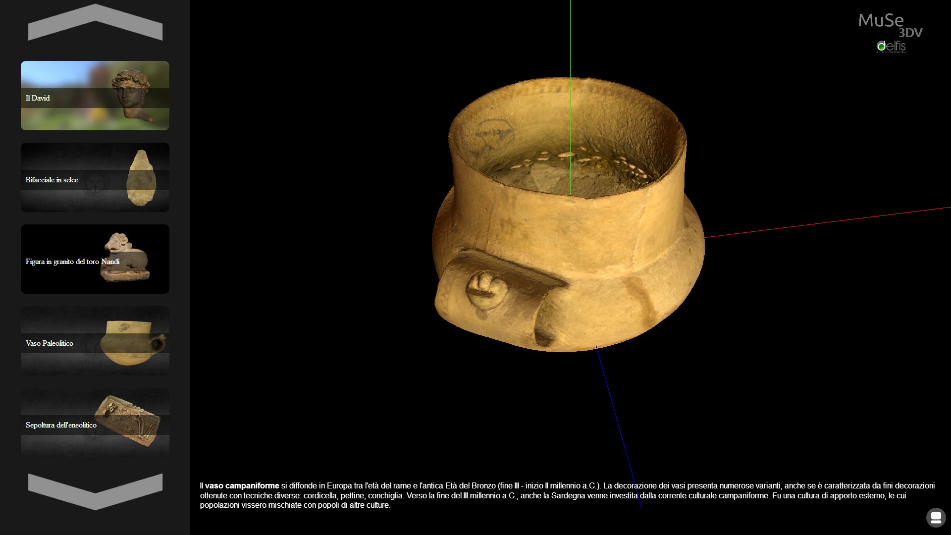 MuSe 3DV – Vetrina virtuale